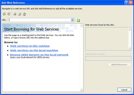 consuming web service in window application