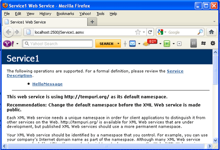 consuming web service in window application