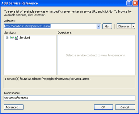 consuming web service in window application