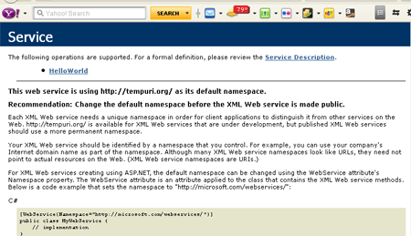 creating web services