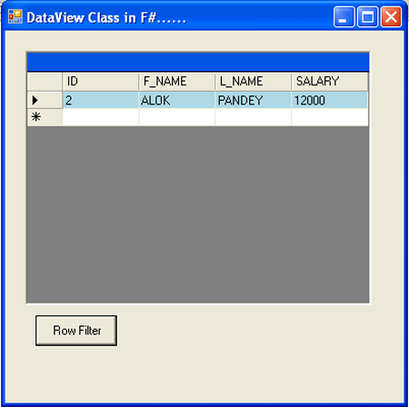 dataview in f#