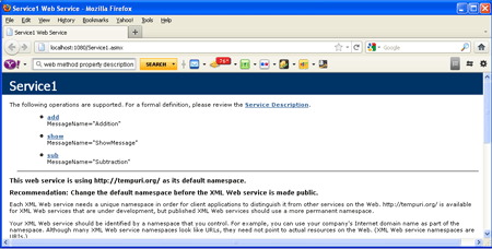 messagename property of webmethod