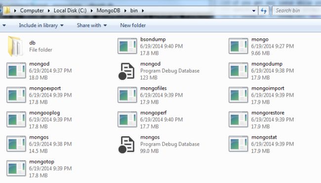 MongoDBfilelocation