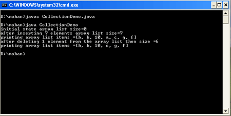 OutputCollectionDemo