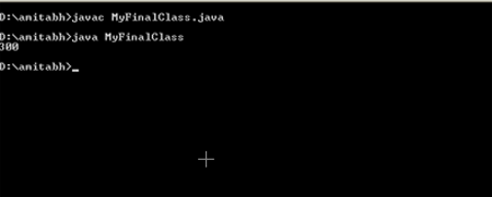 final keyword in java
