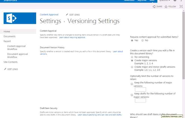 create major versions