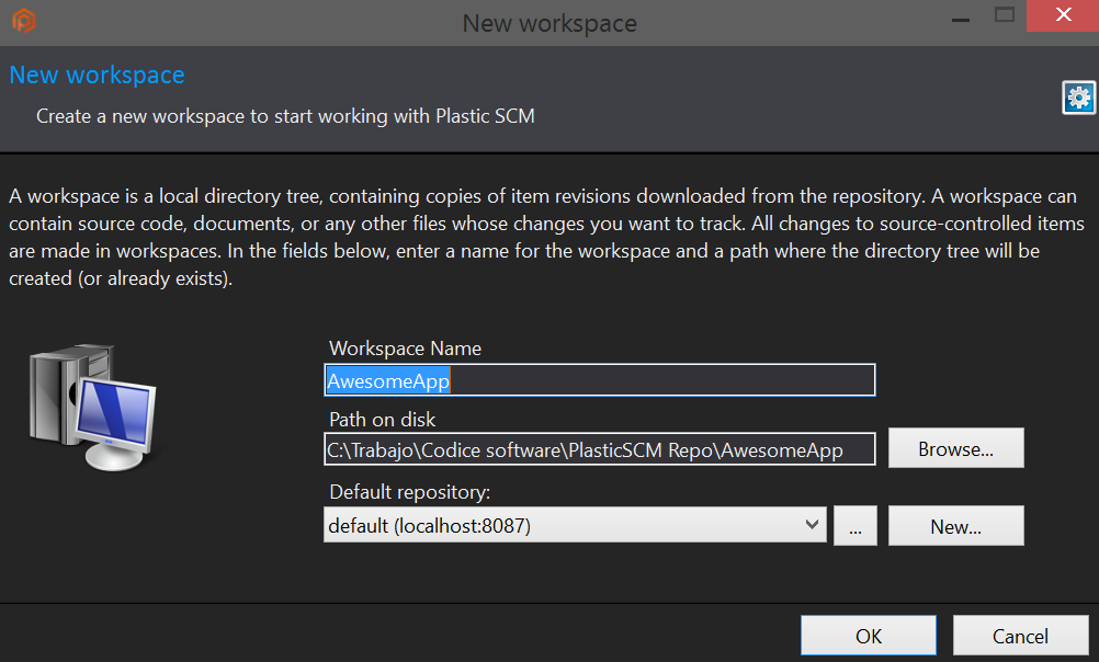 workspace and start coding