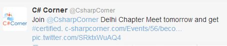 Csharp Corner twitter