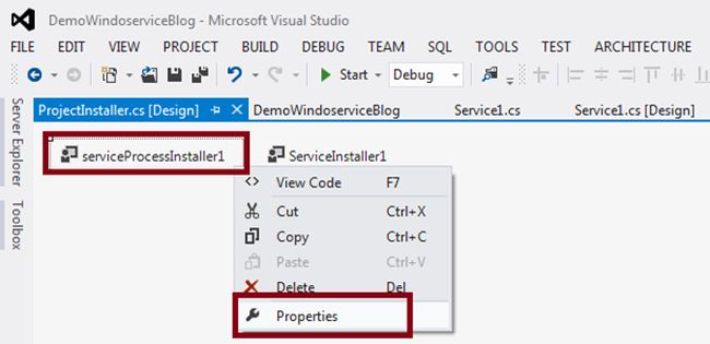 serviceProcessInstaller