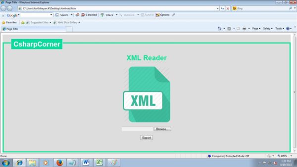 XML reader Home page