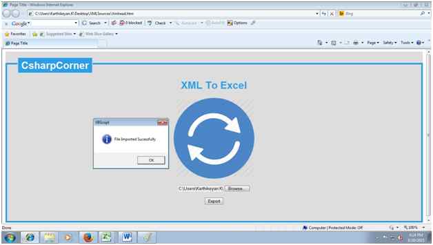 File Imported successfully 