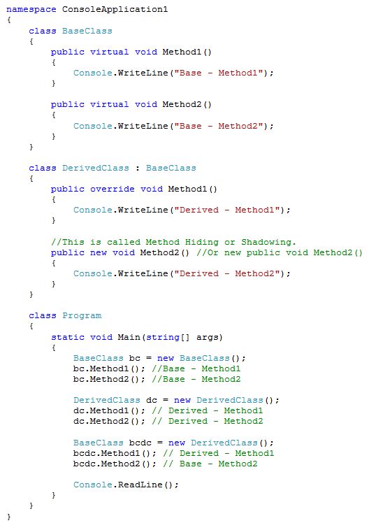 Overriding-Hiding-Shadowing
