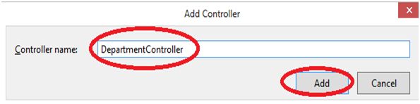 DepartmentController
