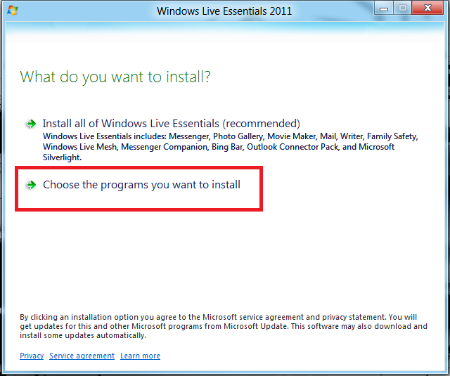 choose-windows-live-Essential-in-windows 8.png