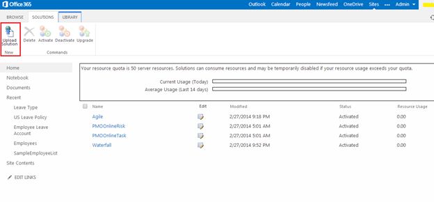 upload the solutions
