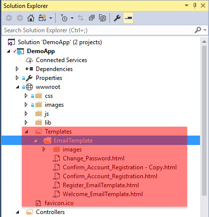 Send Email using Templates in ASP.NET Core Applications