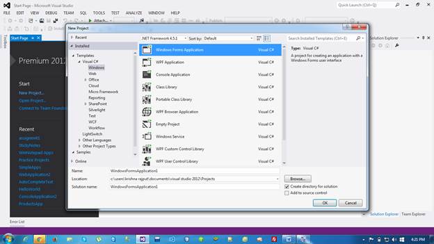 window form application