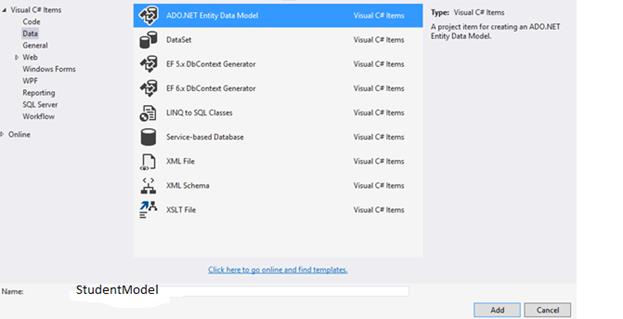 Ado.net entity data model