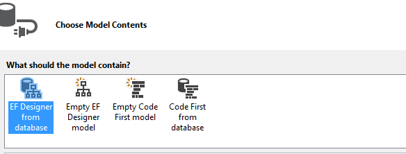 EF Designer from database