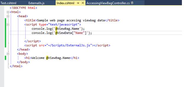 Accessing ViewBag Value in Javascript 