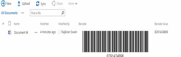 Barcode value