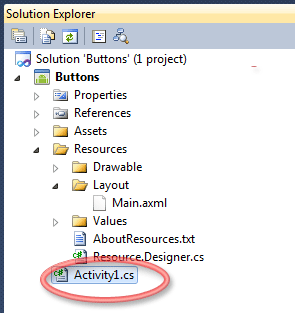 activity1.cs class in android