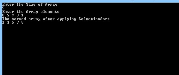 SelectionSort