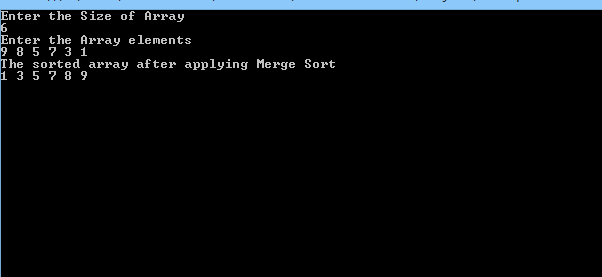 Merge Sort Algorithm