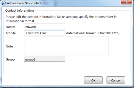 Address book in office