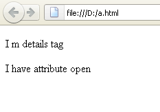 details tag in html 5