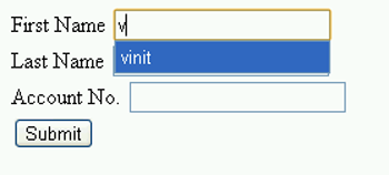 autocomplete attribute