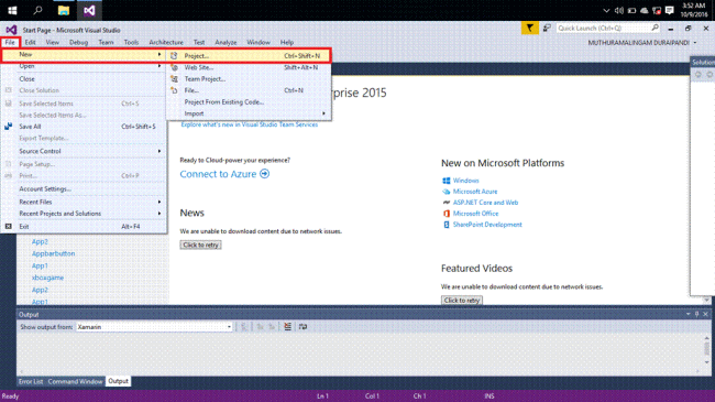 Visual Studio 2015