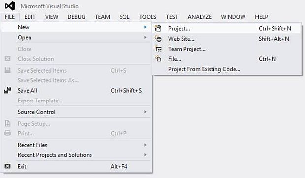 Visual Studio 2012.