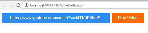 How to play YouTube video in ASP.Net