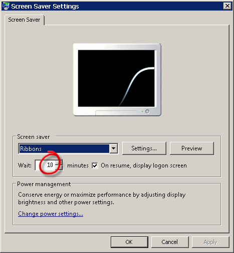 Screen Saver Settings