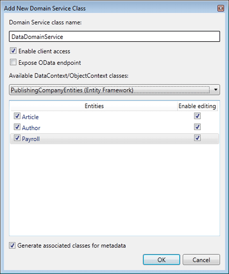 Domain Service class WCF RIA Services