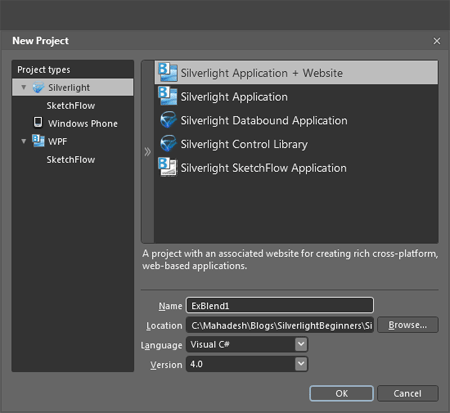 create Blend application