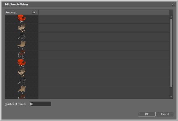 Blend edit sample value