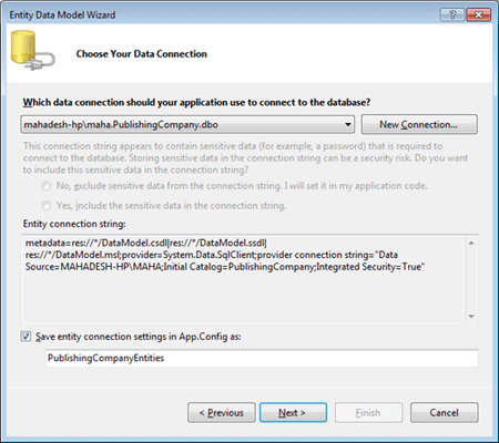 Ado.Net Entity data Model