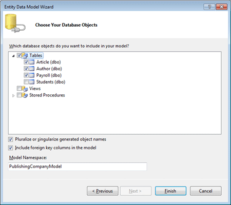 Ado.Net Entity data Model