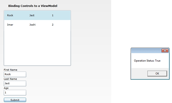 Datamodel output in silverlight