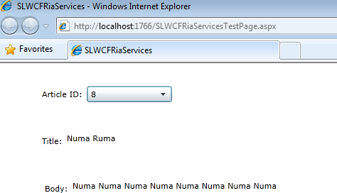 Silverlight 5 WCF RIA Services