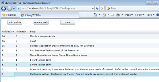 Silverlight 5 WCF RIA Services