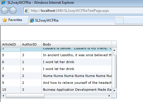 Silverlight 5 WCF RIA Services