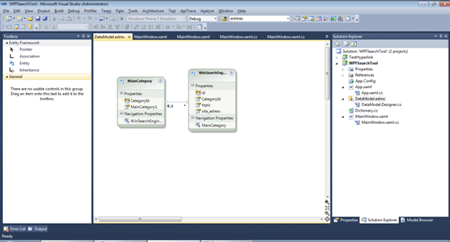 Created a DataModel WPF