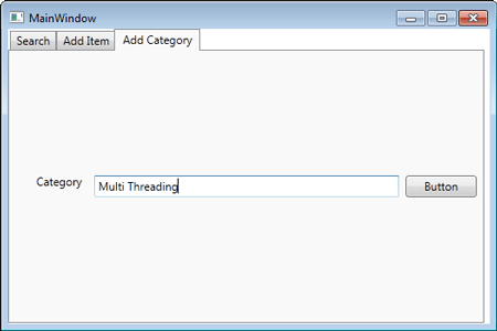 Add Category Tab WPF