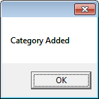 Category gets added WPF