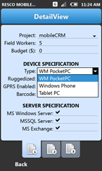 Resco MobileForms Toolkit: SmartGrid
