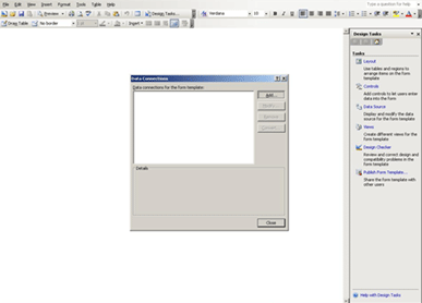 Open InfoPath form Template