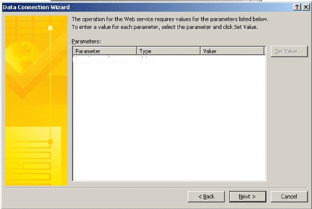 Connect InfoPath form to web service 